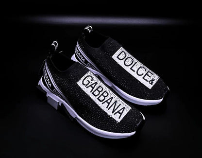 Dolce Gabbana Sorrento Black White Crystales