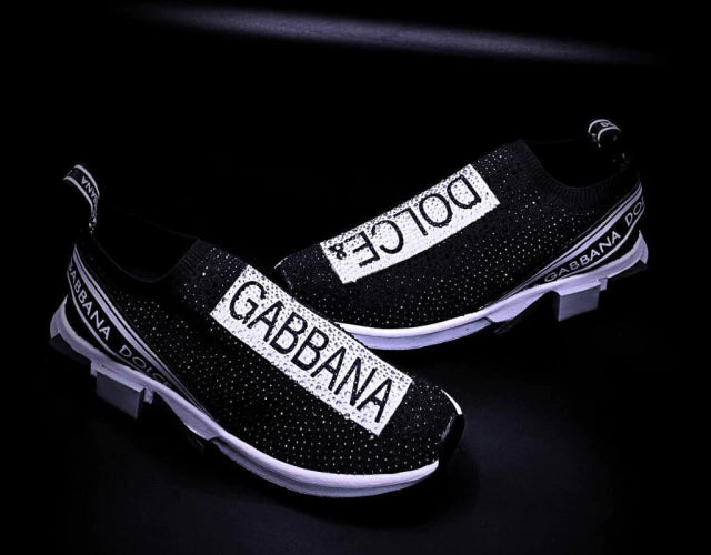 Dolce Gabbana Sorrento Black White Crystales