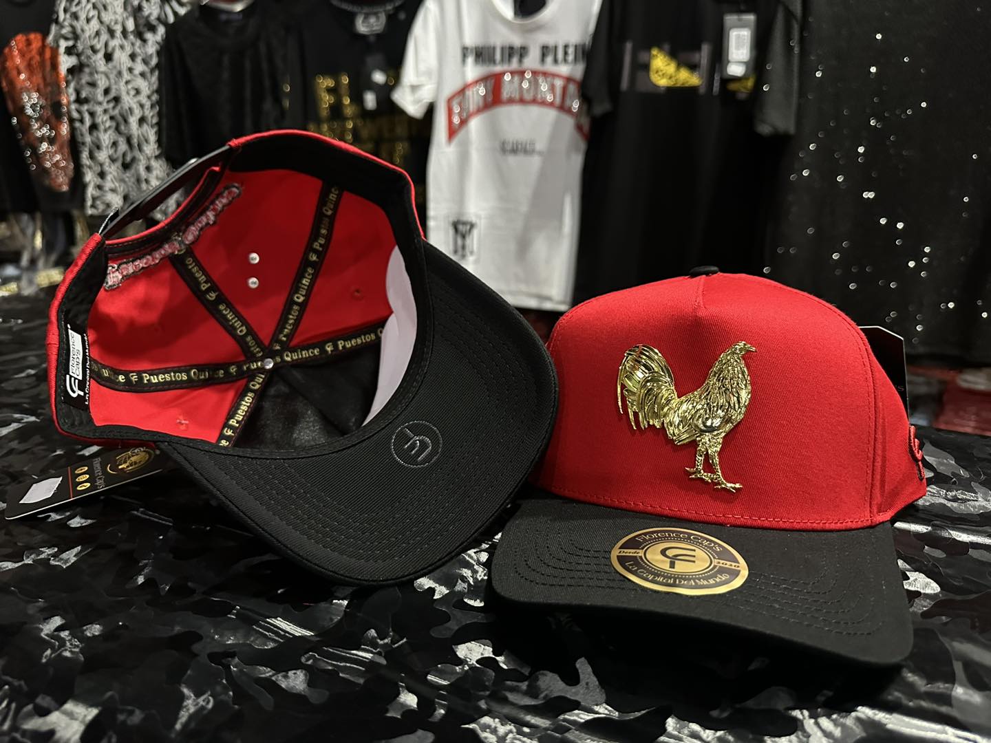 Gorra Florence Caps Gallo Rojo