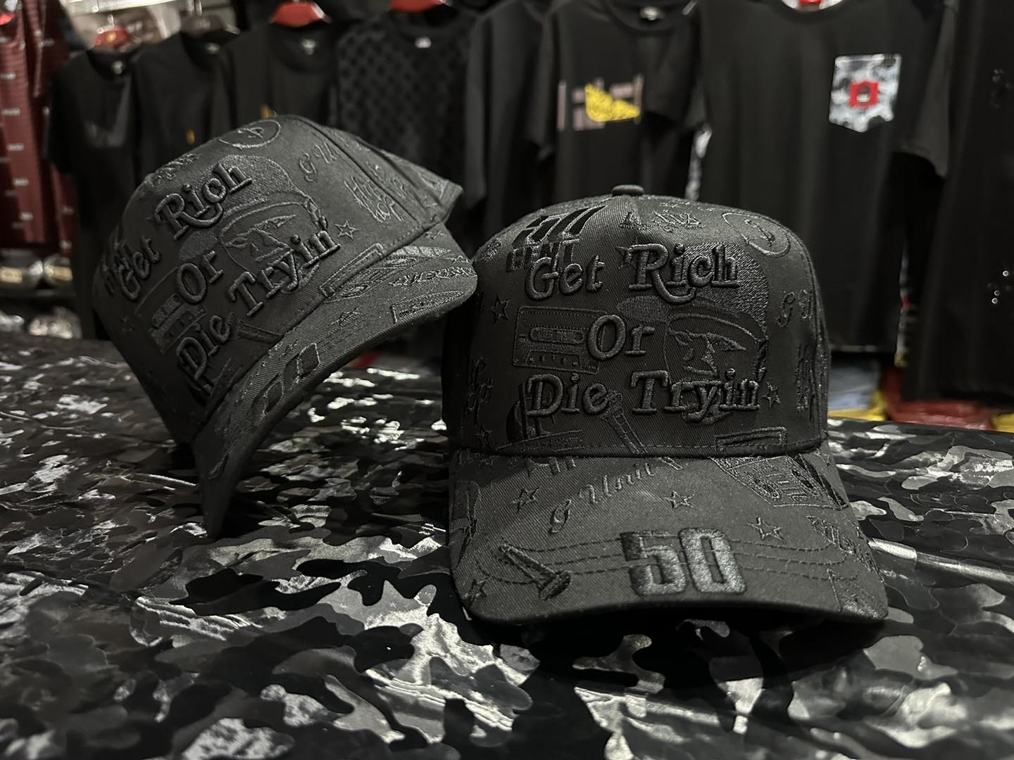 Barbas hats Get Rich Or Die Tryin