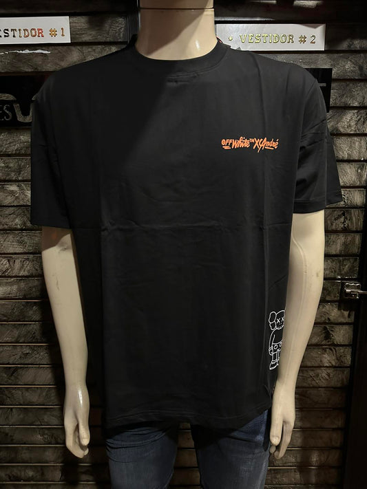 Camisa Off White x Kaws "Logo Print"