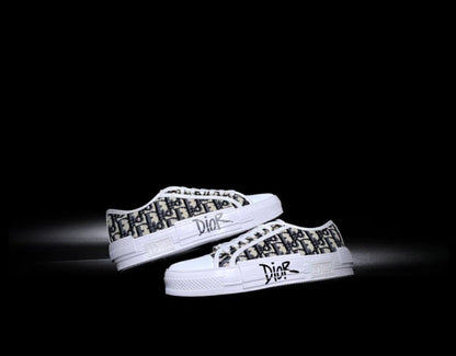 Dior B23 Low Negro Gris Graffiti