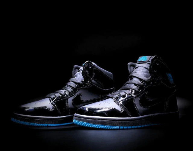 Jordan Air 1 Retro High Triple Black Turqueza