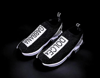 Dolce Gabbana Sorrento Black White Crystales